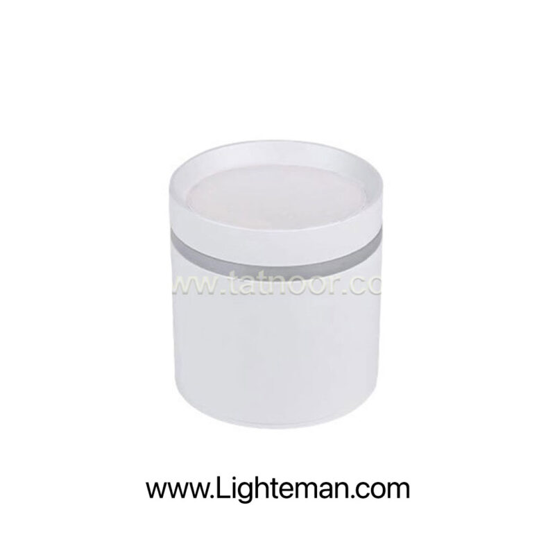 چراغ استوانه‌ای 10 وات SMD سفید تات نور