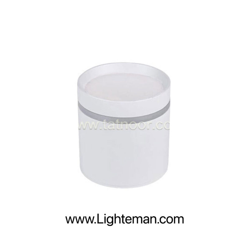 چراغ استوانه‌ای 18 وات SMD سفید تات نور