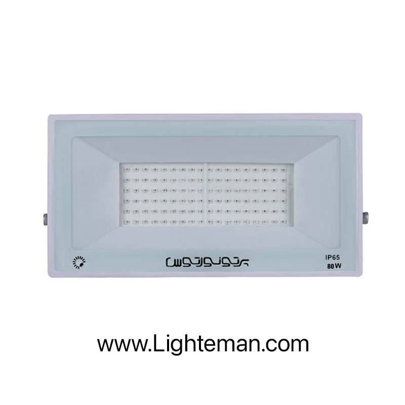 پروژکتور رنگی آبی 80 وات LED پرتو نور توس مدل هامون