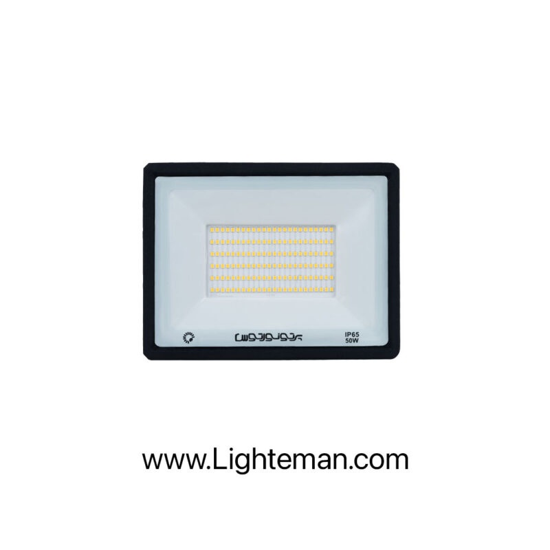 پروژکتور رنگی زرد 50 وات LED پرتو نور توس مدل هانیس