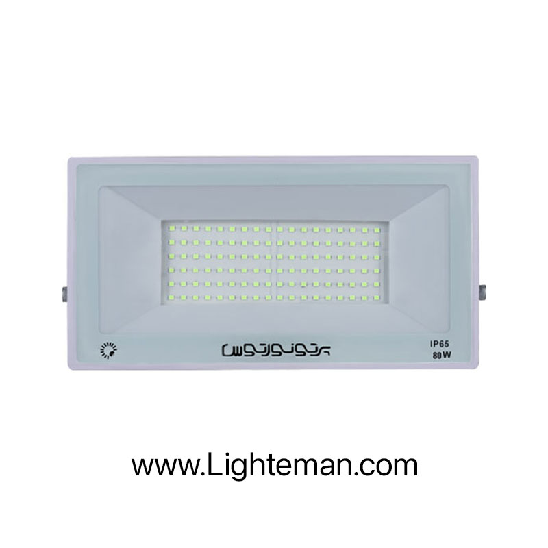 پروژکتور رنگی سبز 80 وات LED پرتو نور توس مدل هامون