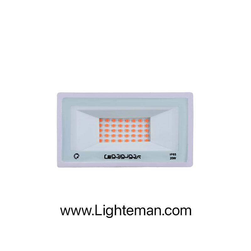پروژکتور 10 وات LED پرتو نور توس مدل هامون رنگ قرمز