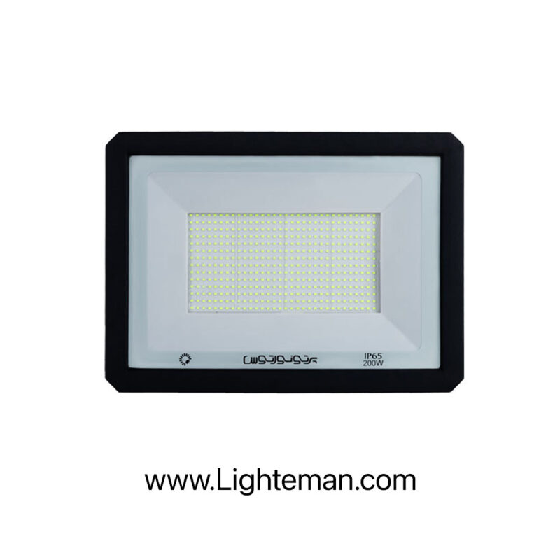 پروژکتور رنگی فیروزه ای 200 وات LED پرتو نور توس مدل هانیس