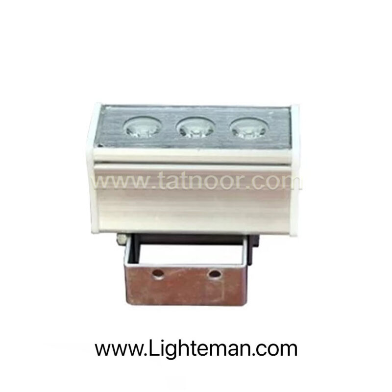 چراغ وال واشر ضد آب تک رنگ 3 وات 10 سانتیمتر کد 3RW